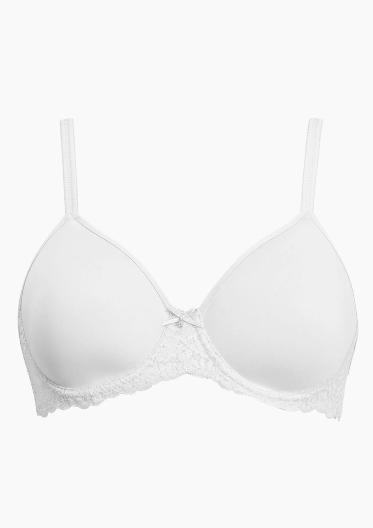 Sielei Allure 2686 biustonosz biały spacer z koronką