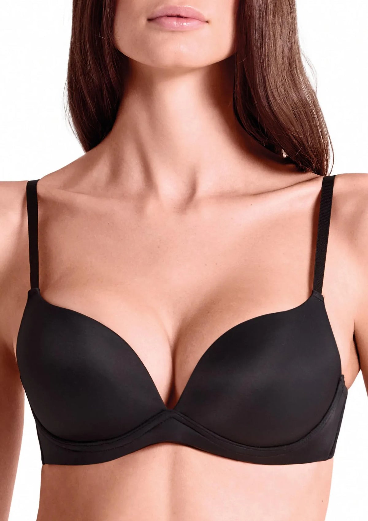 Biustonosz super push-up Lormar Desiderio 083L czarny bez fiszbin