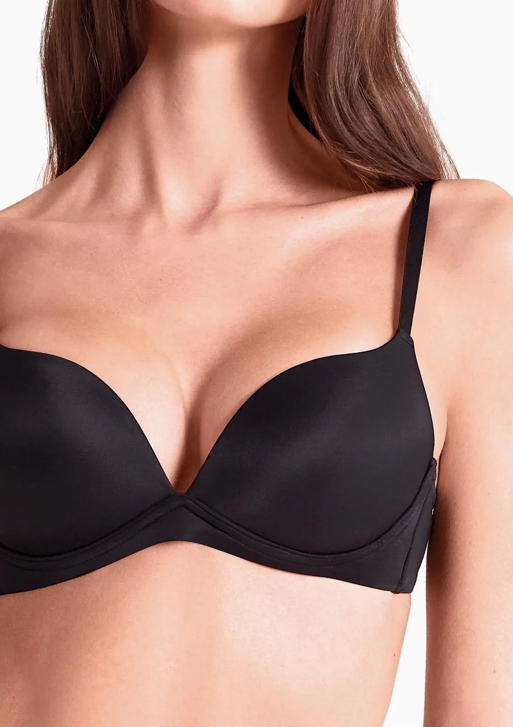 Biustonosz super push-up Lormar Desiderio 083L czarny bez fiszbin