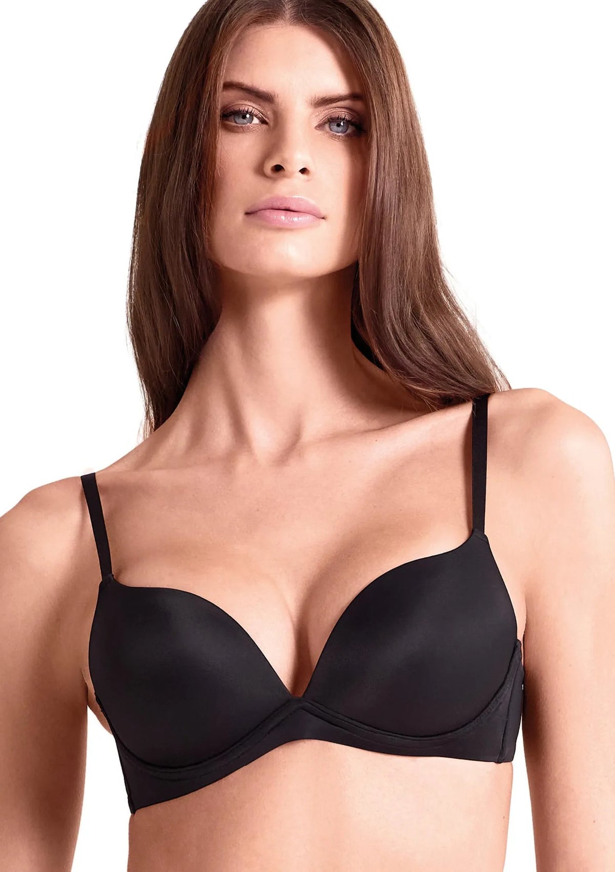 Biustonosz super push-up Lormar Desiderio 083L czarny bez fiszbin