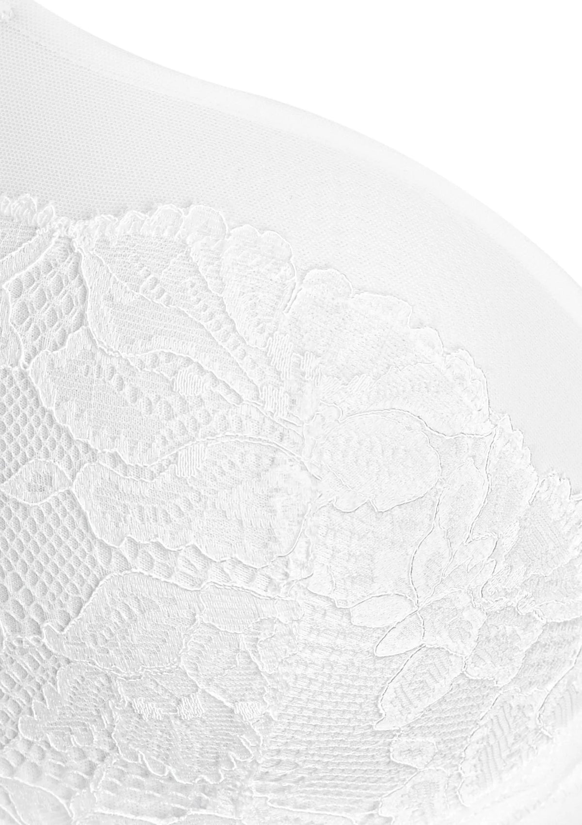 Balkonetka Infiore Priscilla Pizzo biały z fiszbinami
