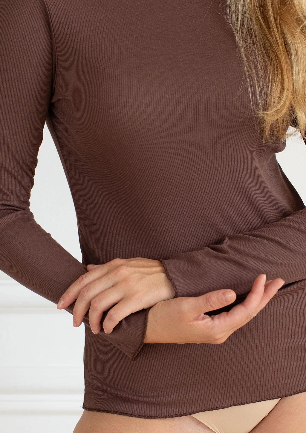 Kleo Barre 3689 bluzka z golfem, modal z kaszmirem