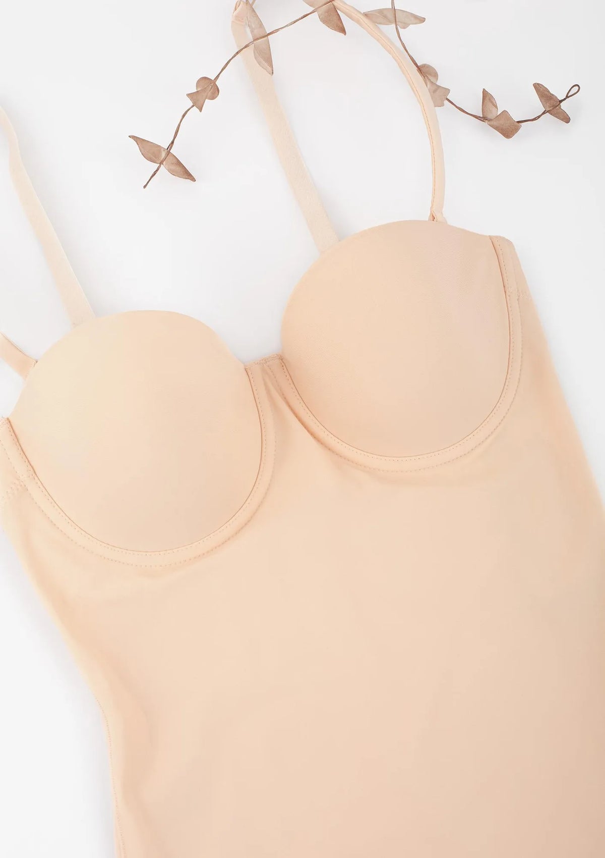 Sielei Every 1852 body modelujące bezszwowe beżowe