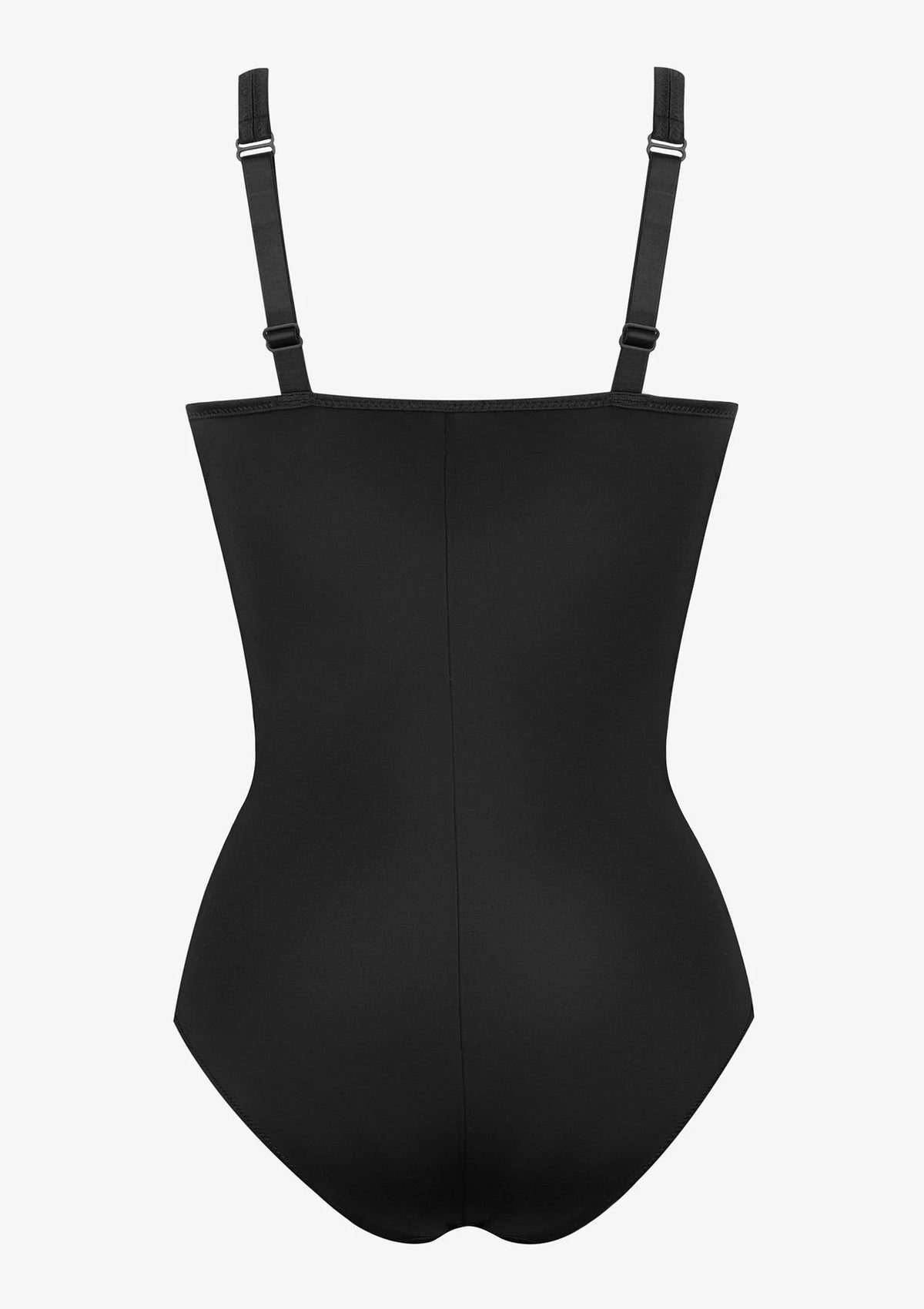 Body czarne modelujące Infiore New Sara Microshape z fiszbinami
