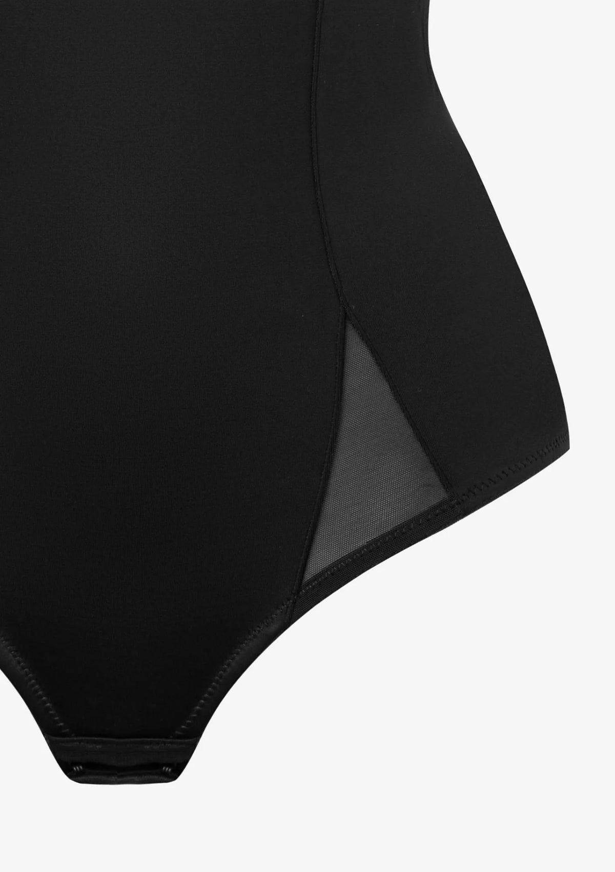 Body czarne modelujące Infiore New Sara Microshape z fiszbinami