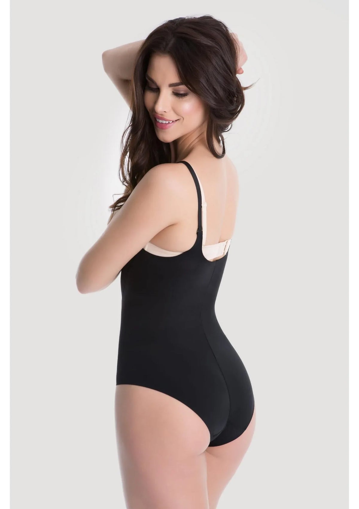 Body czarny wyszczuplające Julimex 219 pod biust