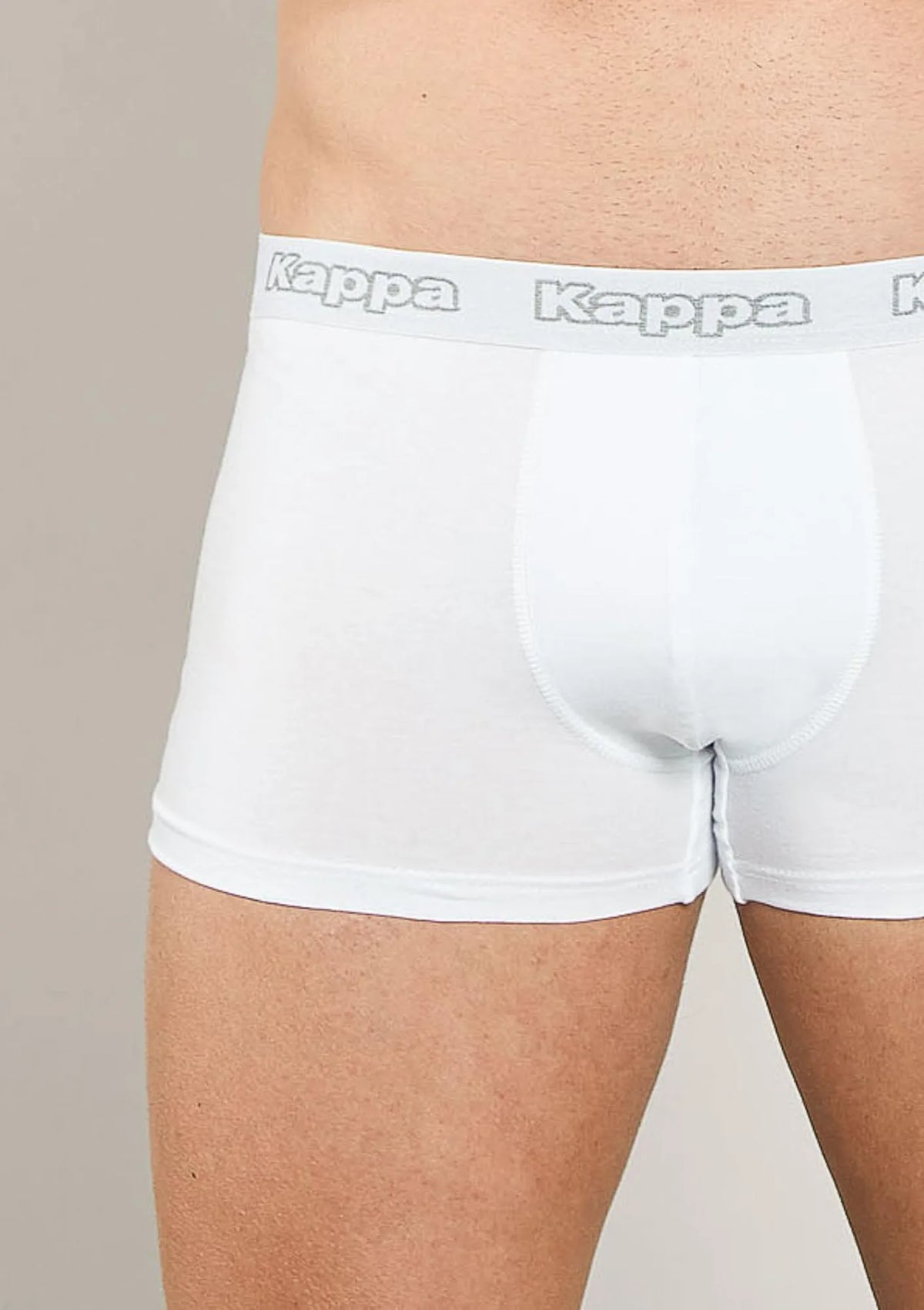 Bokserki męskie 3pack Kappa K1221 białe – bawełniane klasyczne logowana