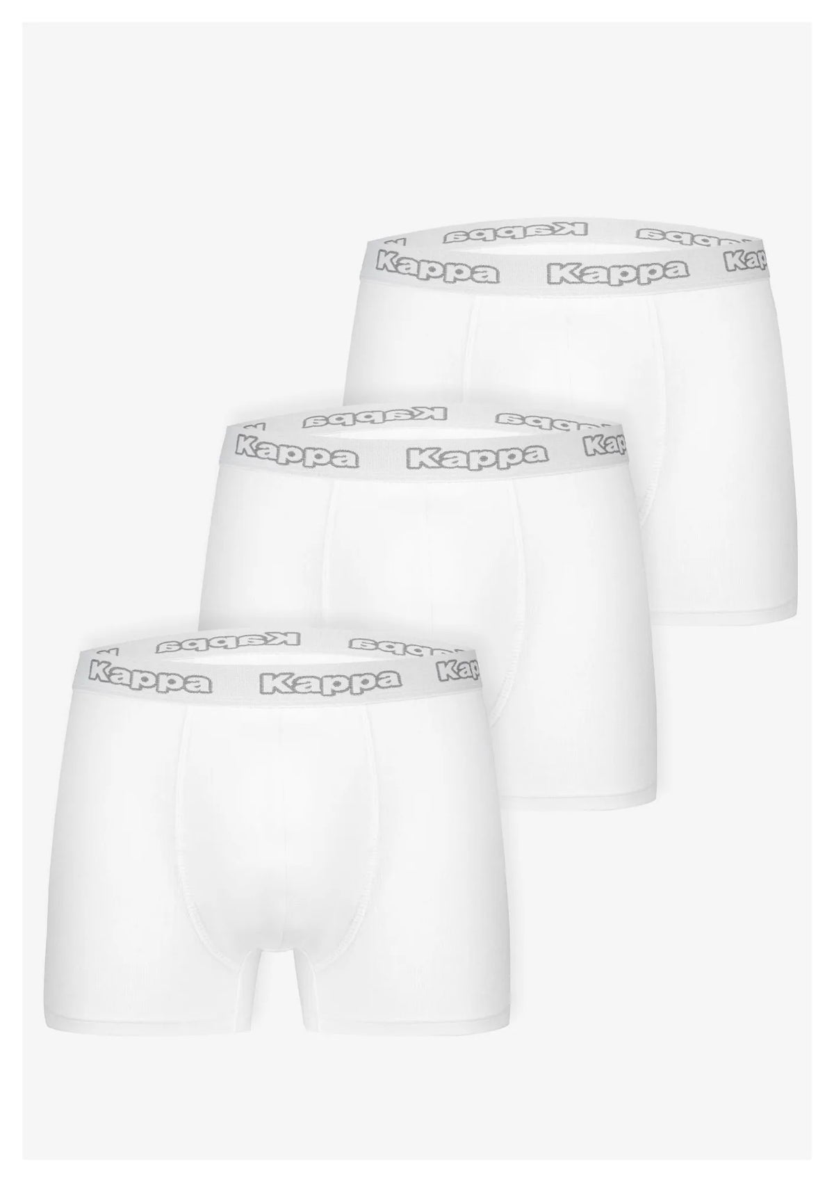 Bokserki męskie 3pack Kappa K1221 białe – bawełniane klasyczne logowana