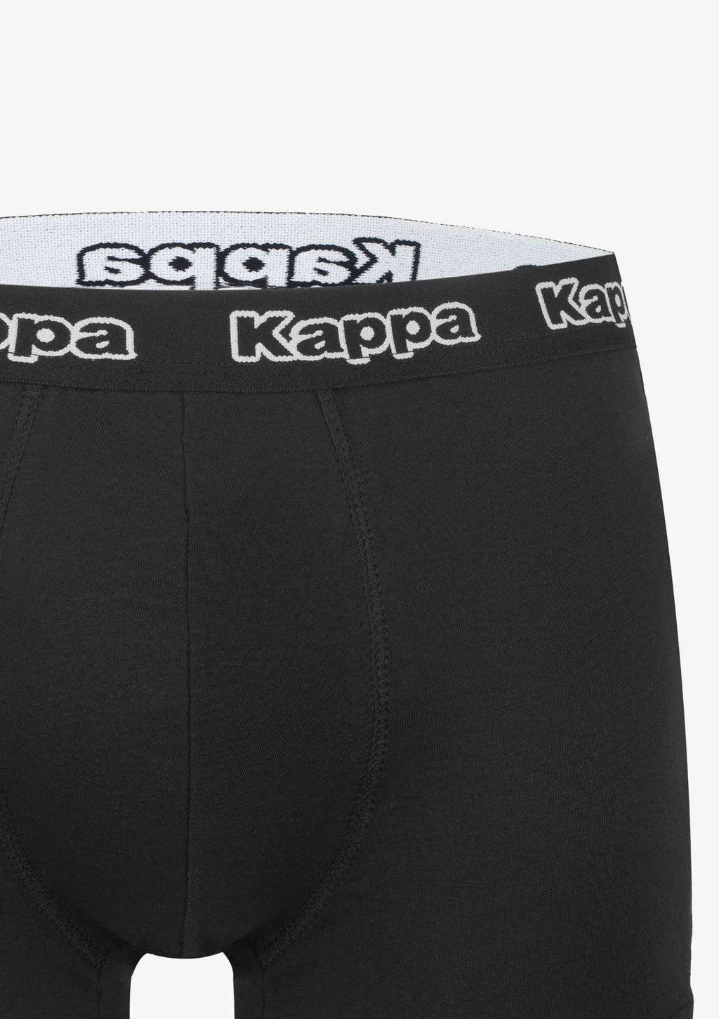 Bokserki męskie 3pack Kappa K1221 czarne – bawełniane klasyczne logowana