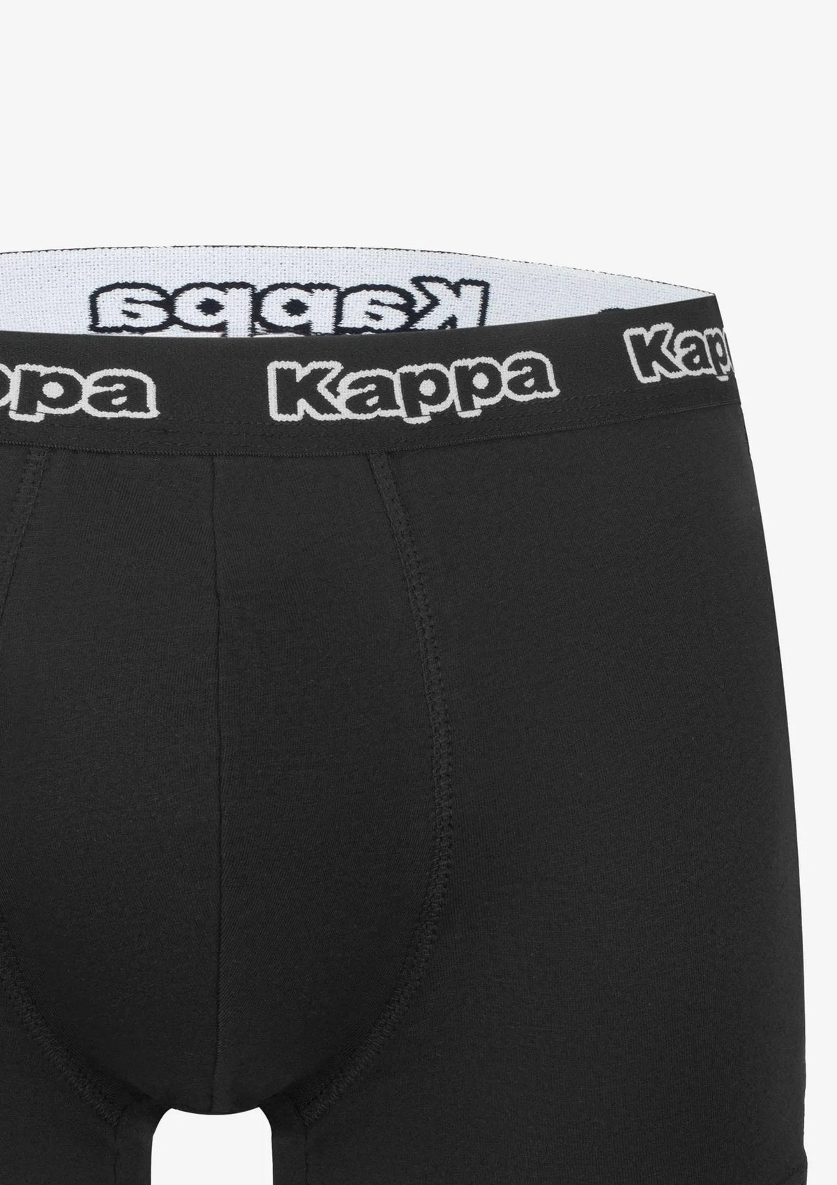 Bokserki męskie 3pack Kappa K1221 czarne – bawełniane klasyczne logowana