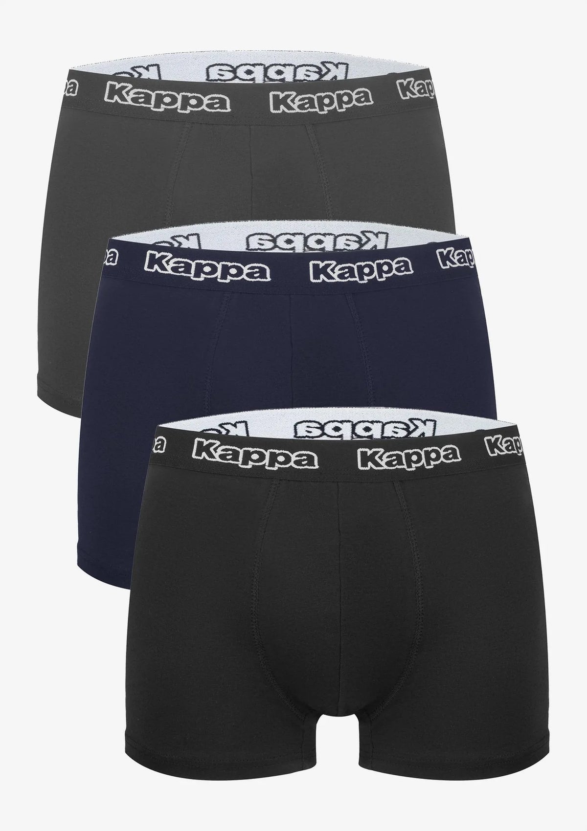 Bokserki męskie 3pack Kappa K1221 – bawełniane klasyczne logowana