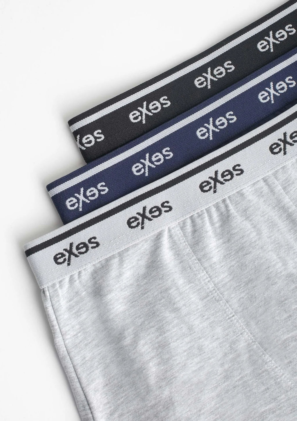 Exes 3.95 bokserki męskie z bawełny, trzy pary w zestawie