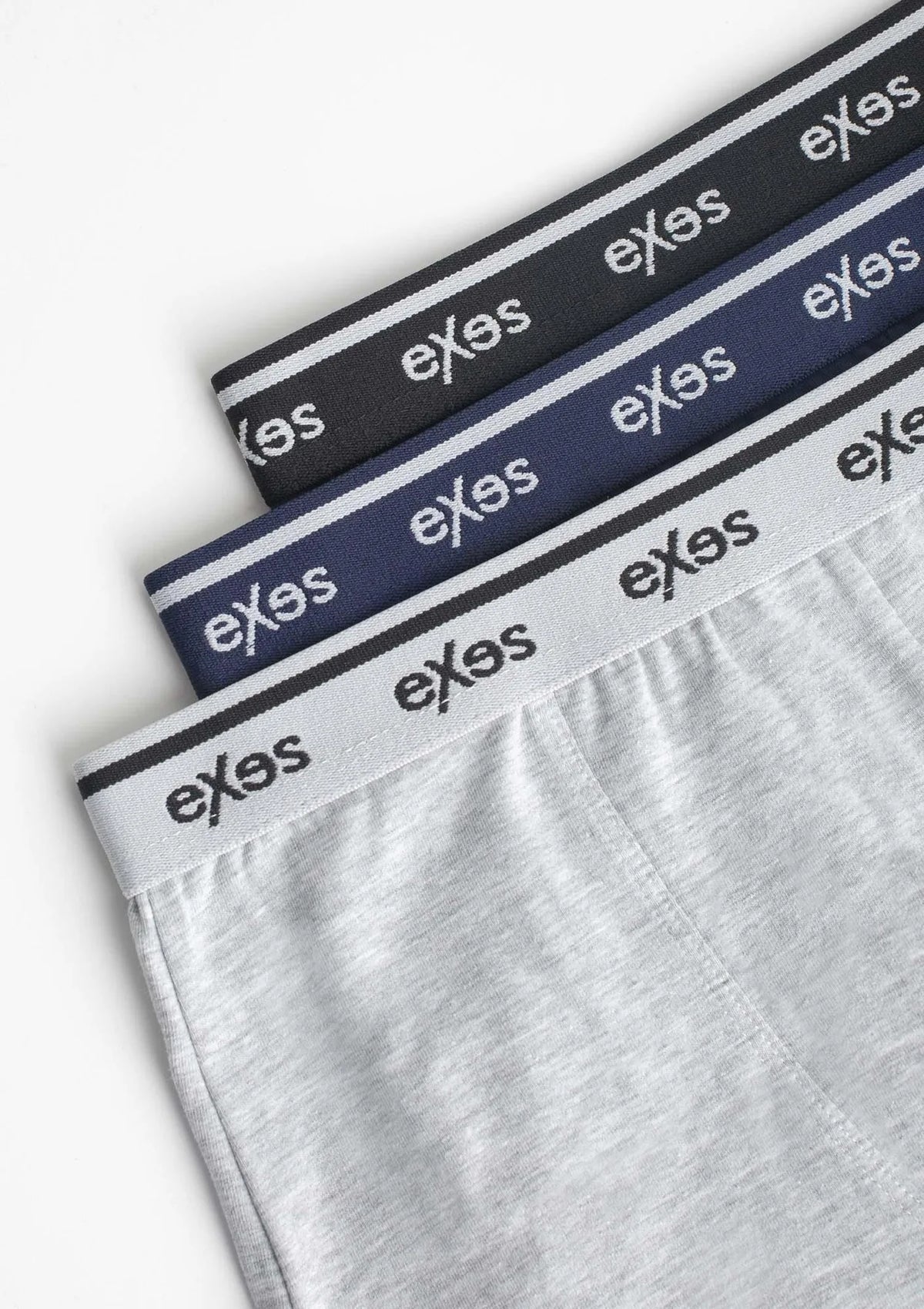 Exes 3.95 bokserki męskie z bawełny, trzy pary w zestawie