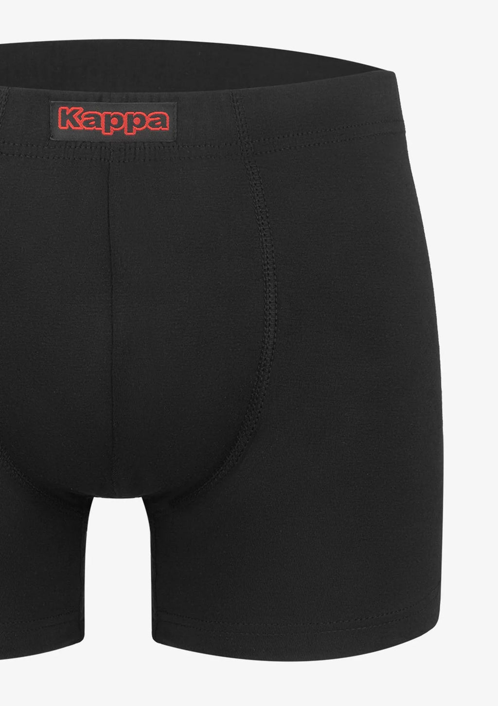 Kappa K1201 bokserki czarne bawełniane z wewnętrzną gumą