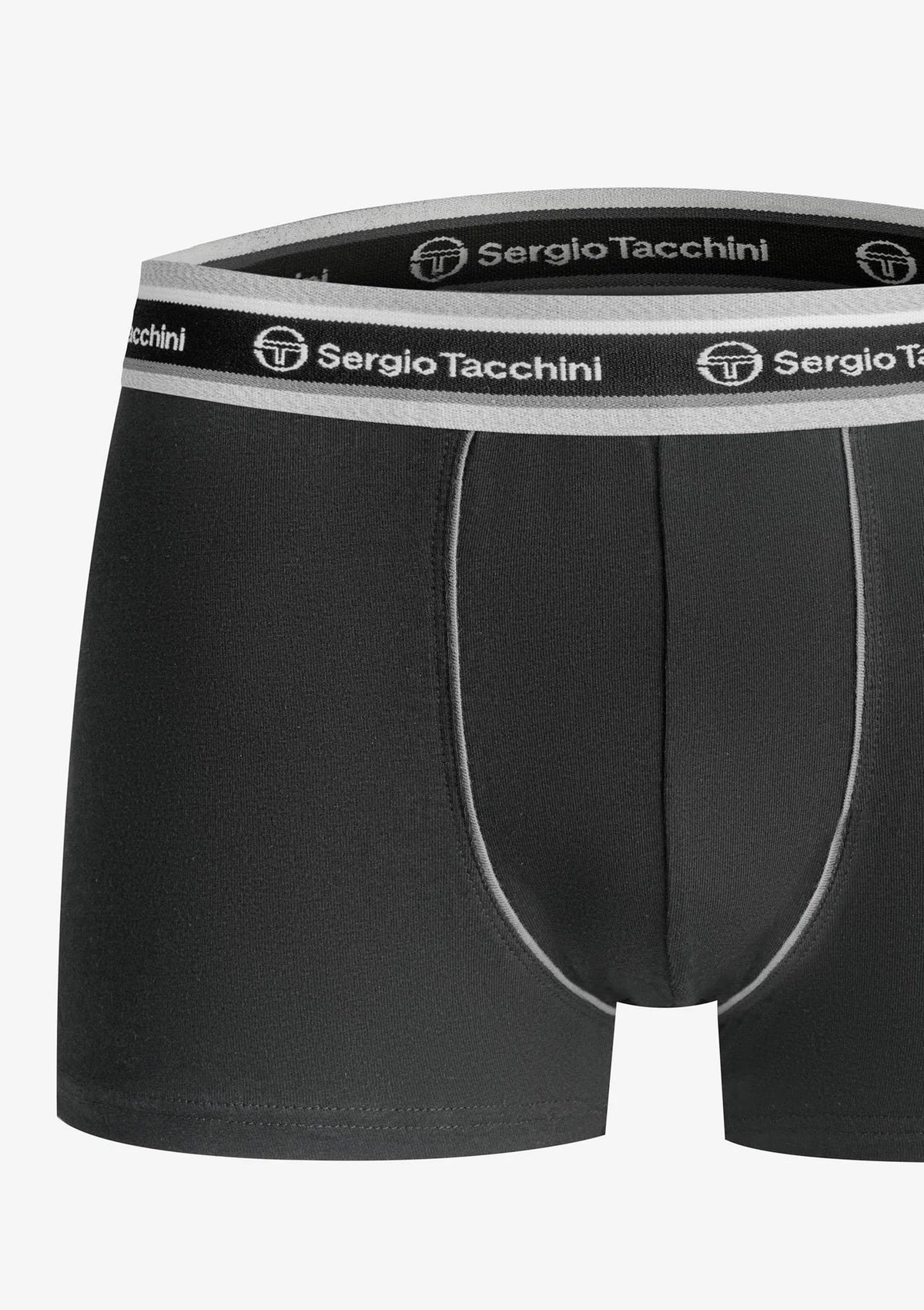 Bokserki męskie Sergio Tacchini 9000, zewnętrzny pas czarne