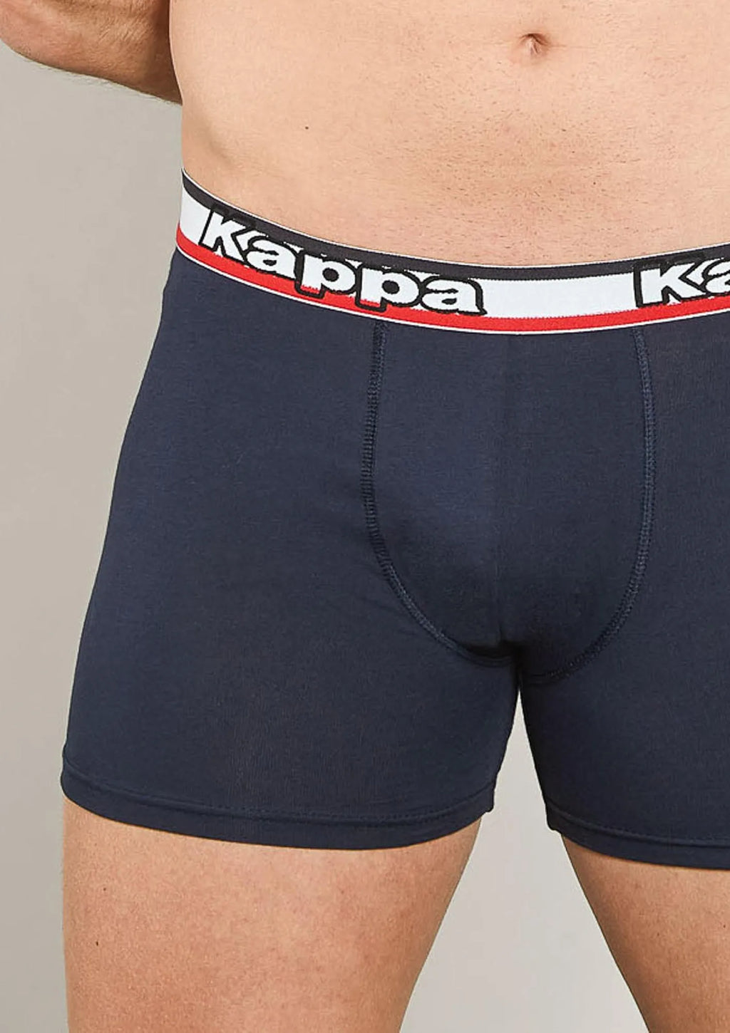 Bokserki męskie Kappa K1214 sportowe z bawełny, 2 szt. granatowe