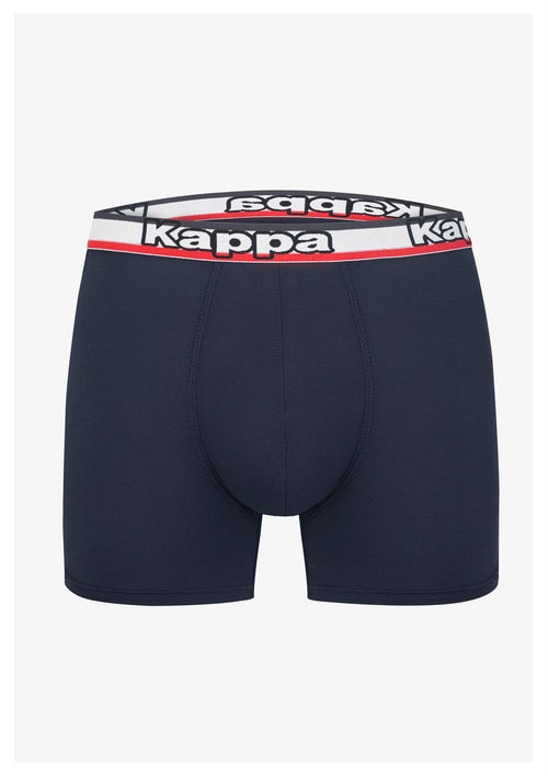 Bokserki męskie Kappa K1214 sportowe z bawełny, 2 szt. granatowe