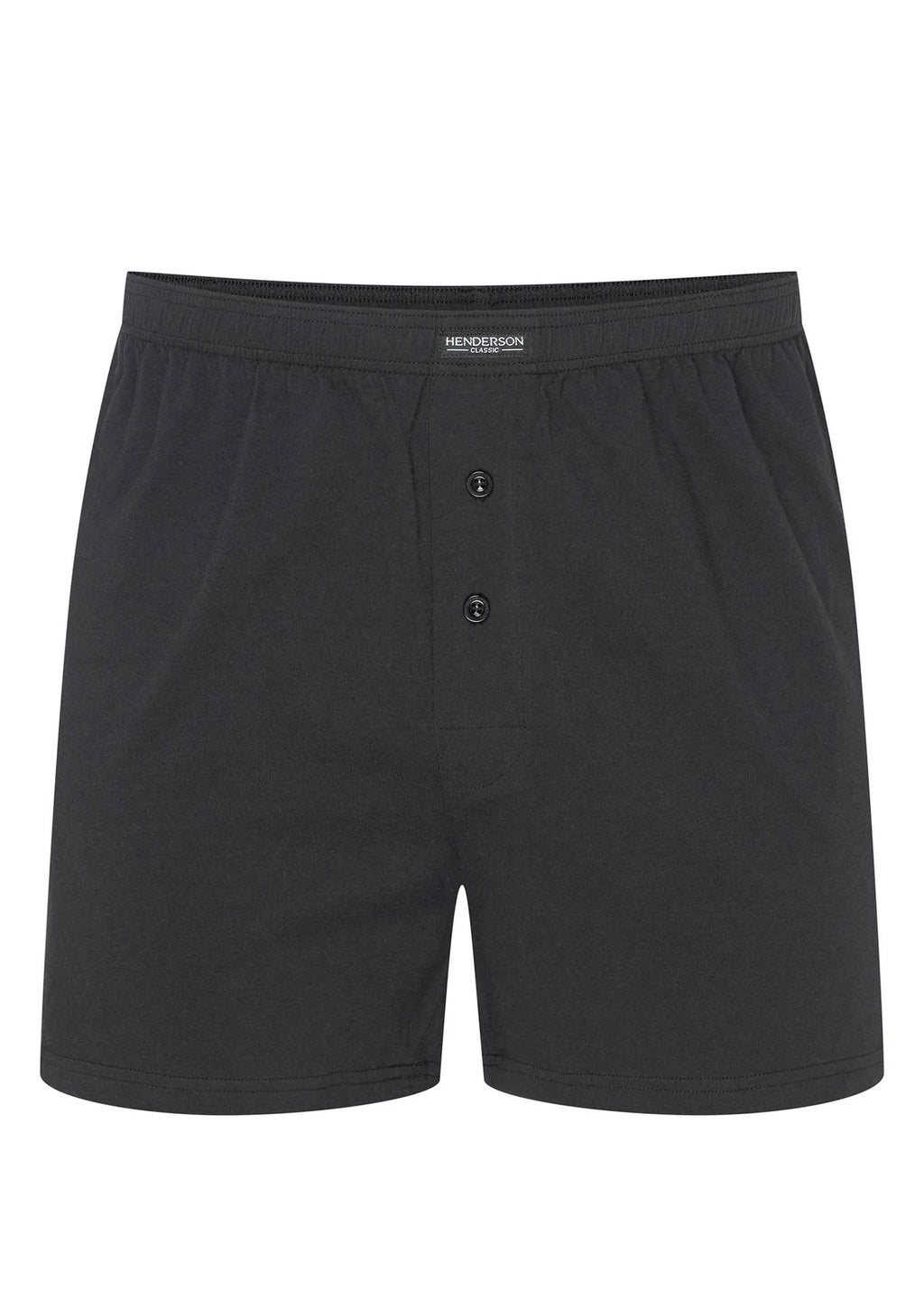 Henderson K343 Classic bokserki męskie czarne luźne ze 100% bawełny