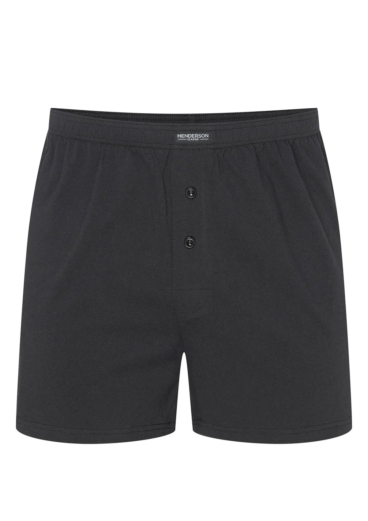 Henderson K343 Classic bokserki męskie czarne luźne ze 100% bawełny