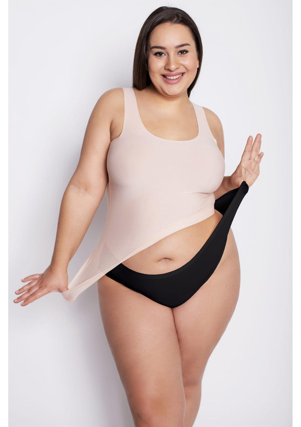 Elastyczne figi damskie Julimex Flexi One Plus size, kolor czarny