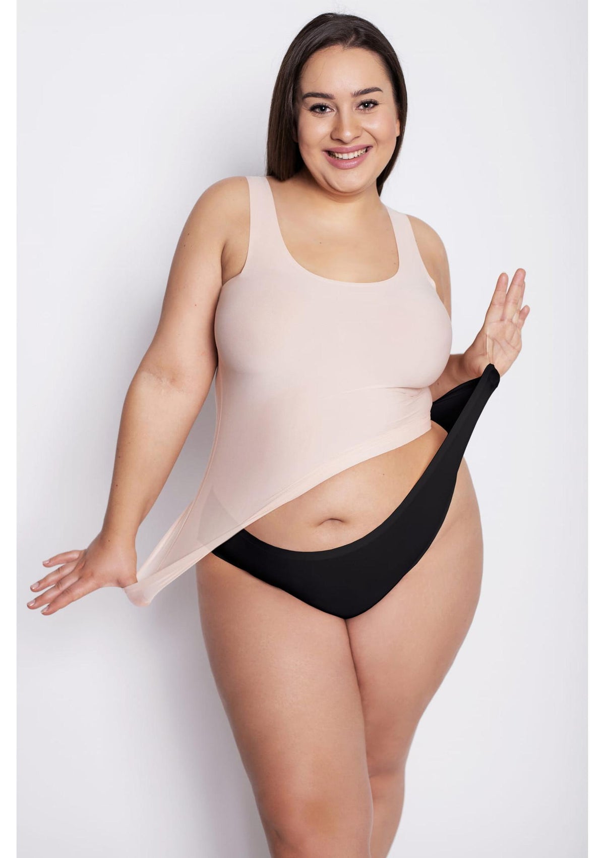 Elastyczne figi damskie Julimex Flexi One Plus size, kolor czarny