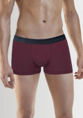 Bokserki męskie Marilyn Boxers Pro, z modalu i bawełny, burgundowe
