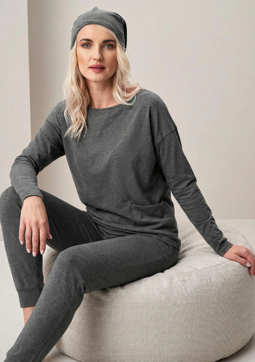 Bluza damska Hot Touch Key LHB 729 melanż, ciepła szary
