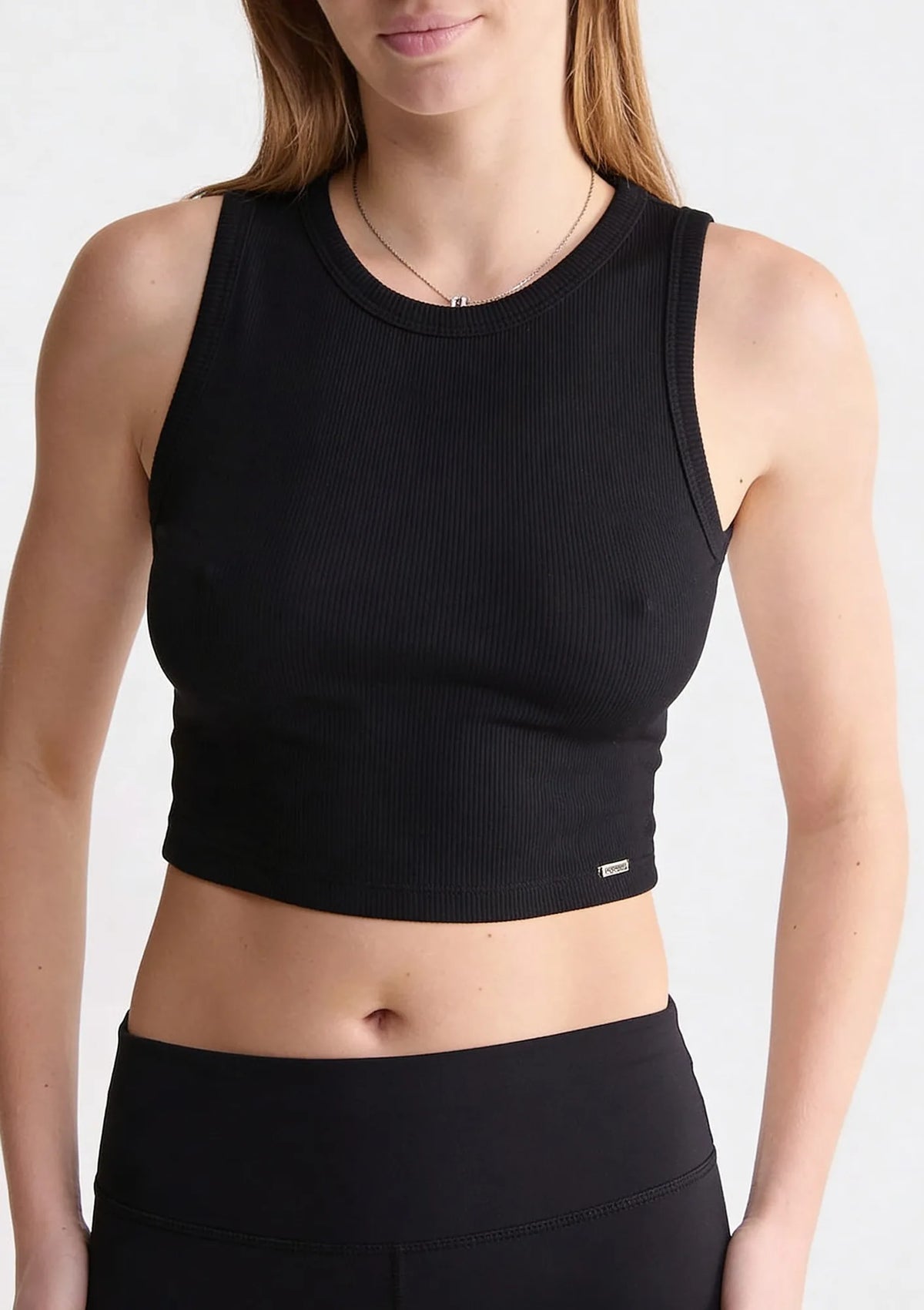 Naviale Chili crop top bawełniany w prążek