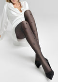 Brokatowe rajstopy damskie w gwiazdki Emmy X17 Marilyn, 20 den