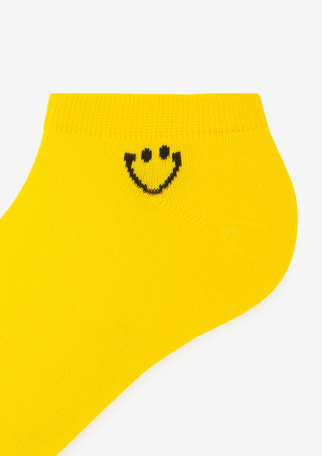 Stopki damskie bawełniane żółte z uśmiechem Marilyn Smile