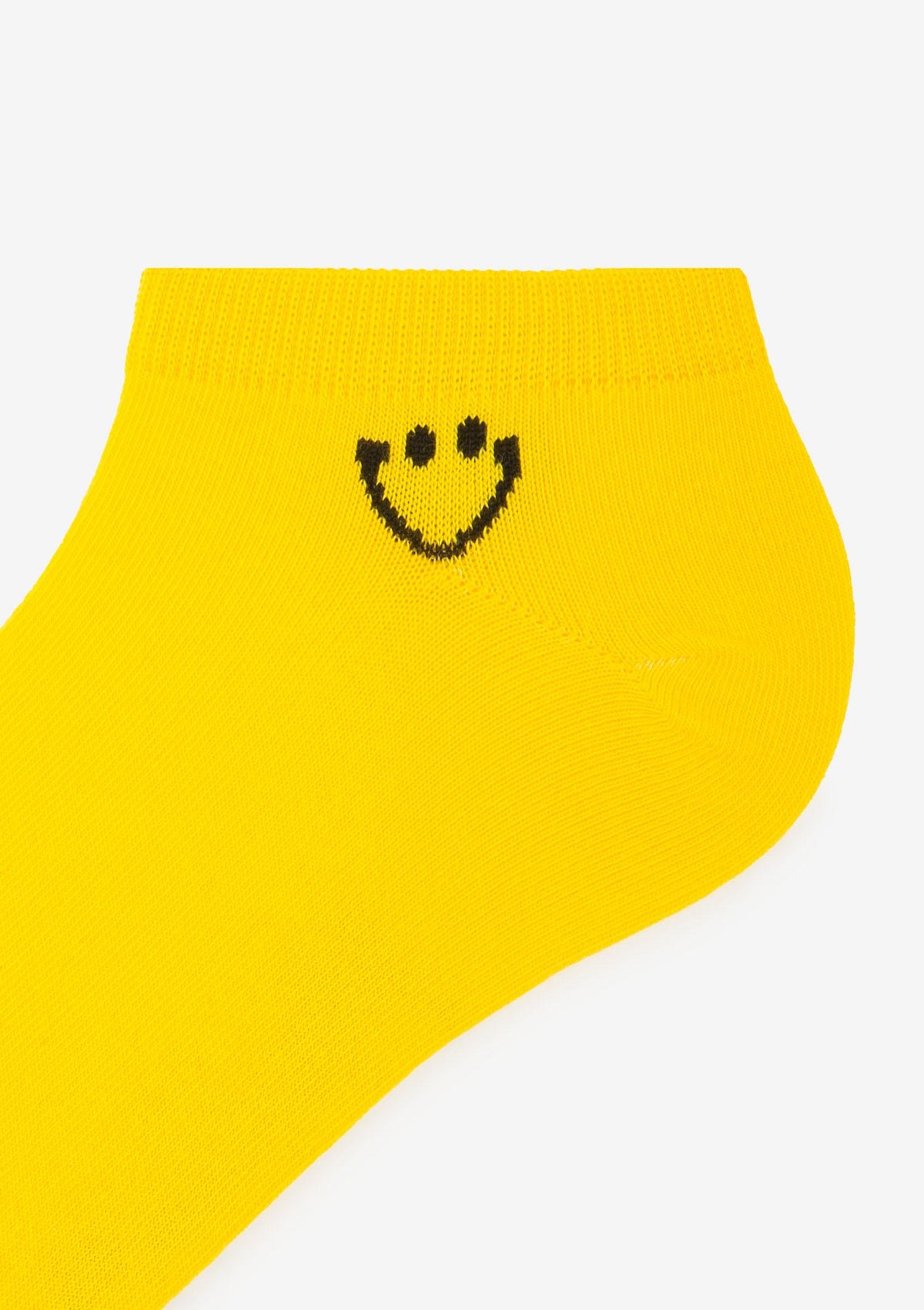 Stopki damskie bawełniane żółte z uśmiechem Marilyn Smile