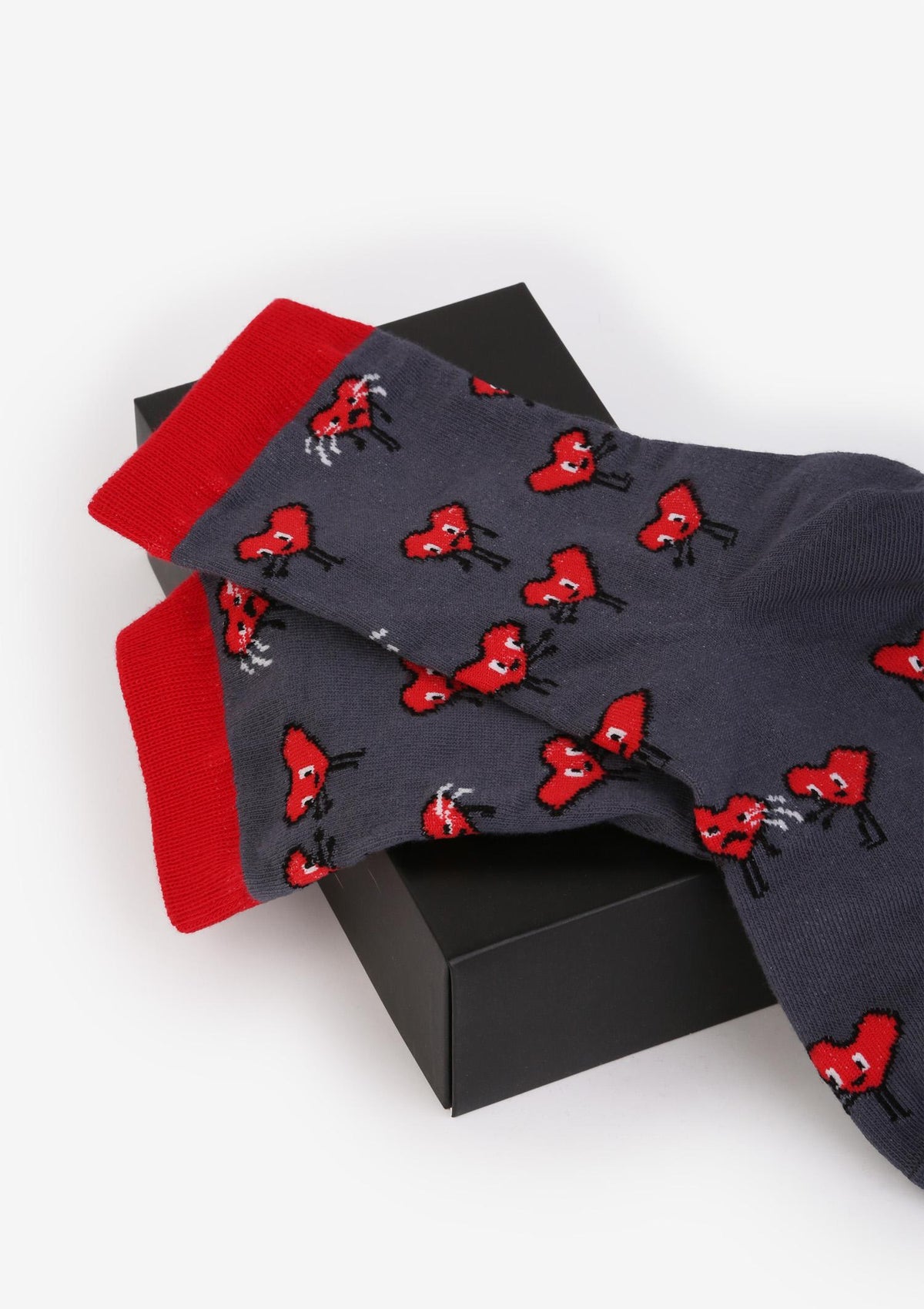 Skarpetki damskie bawełniane w roztańczone serduszka Marilyn Valentine Hearts