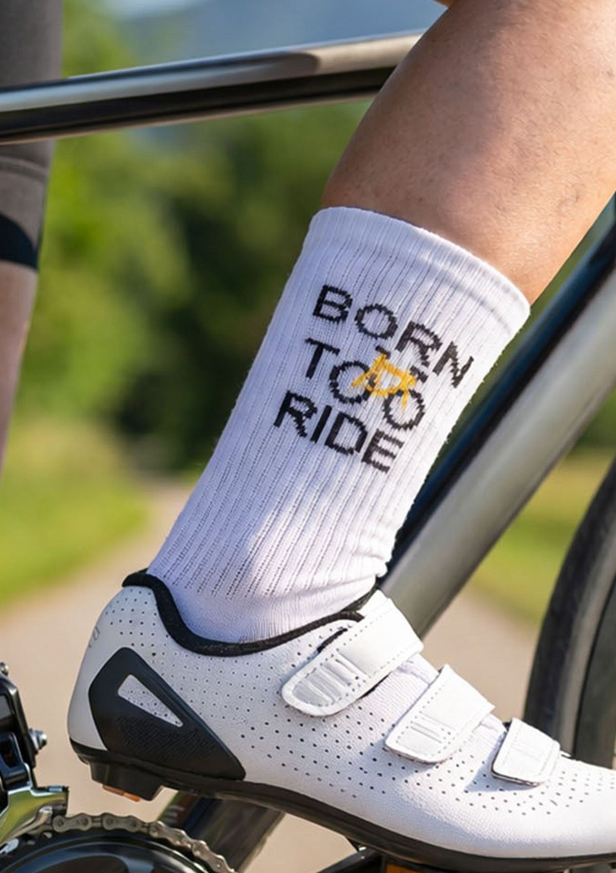 Skarpetki męskie bawełniane z rowerem Born Too Ride Milena