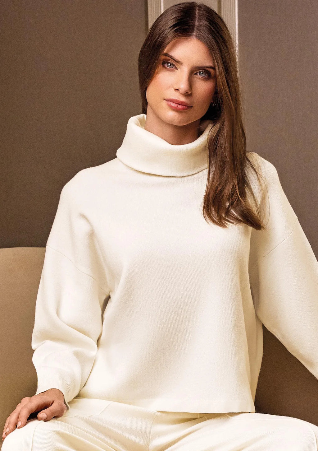 Komplet Lormar Basic 3897 : golf i szerokie spodnie