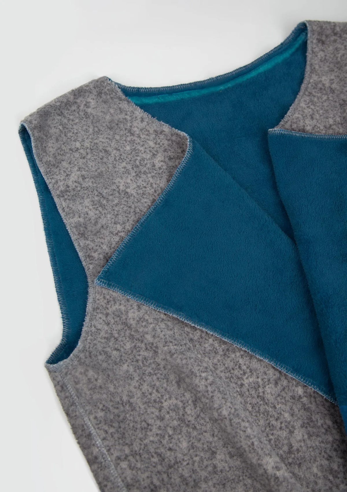 Homewear LHW 095: długa dwustronna kamizelka damska