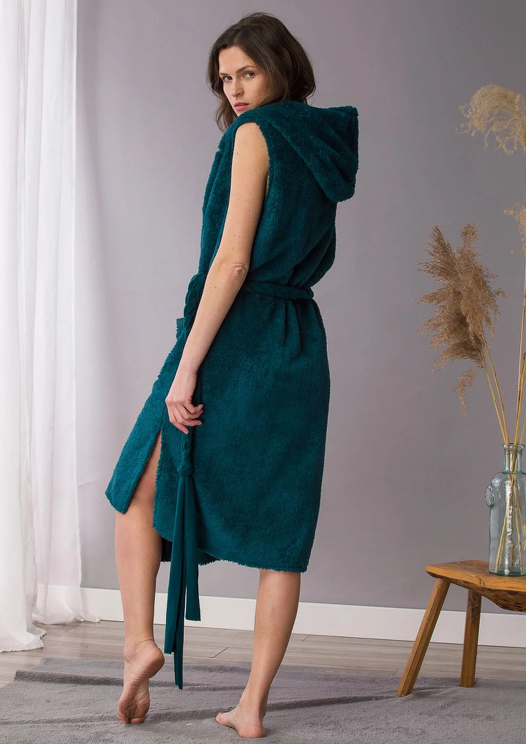 Kamizelka damska Homewear LHW 570 długa i puszysta