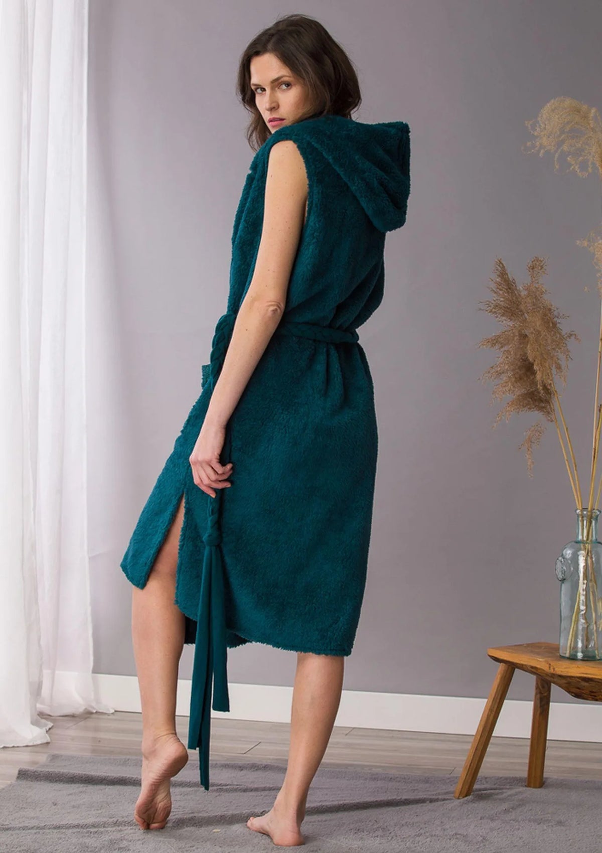 Kamizelka damska Homewear LHW 570 długa i puszysta