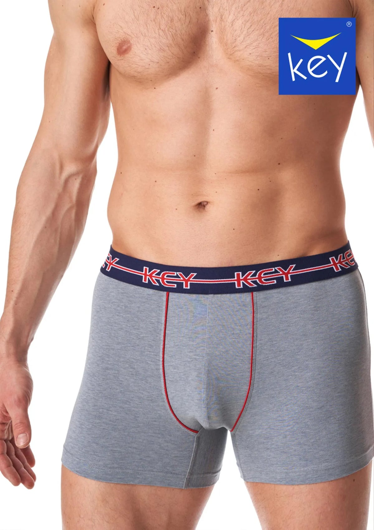 Key MXH 177 dopasowane bokserki z logo na gumie