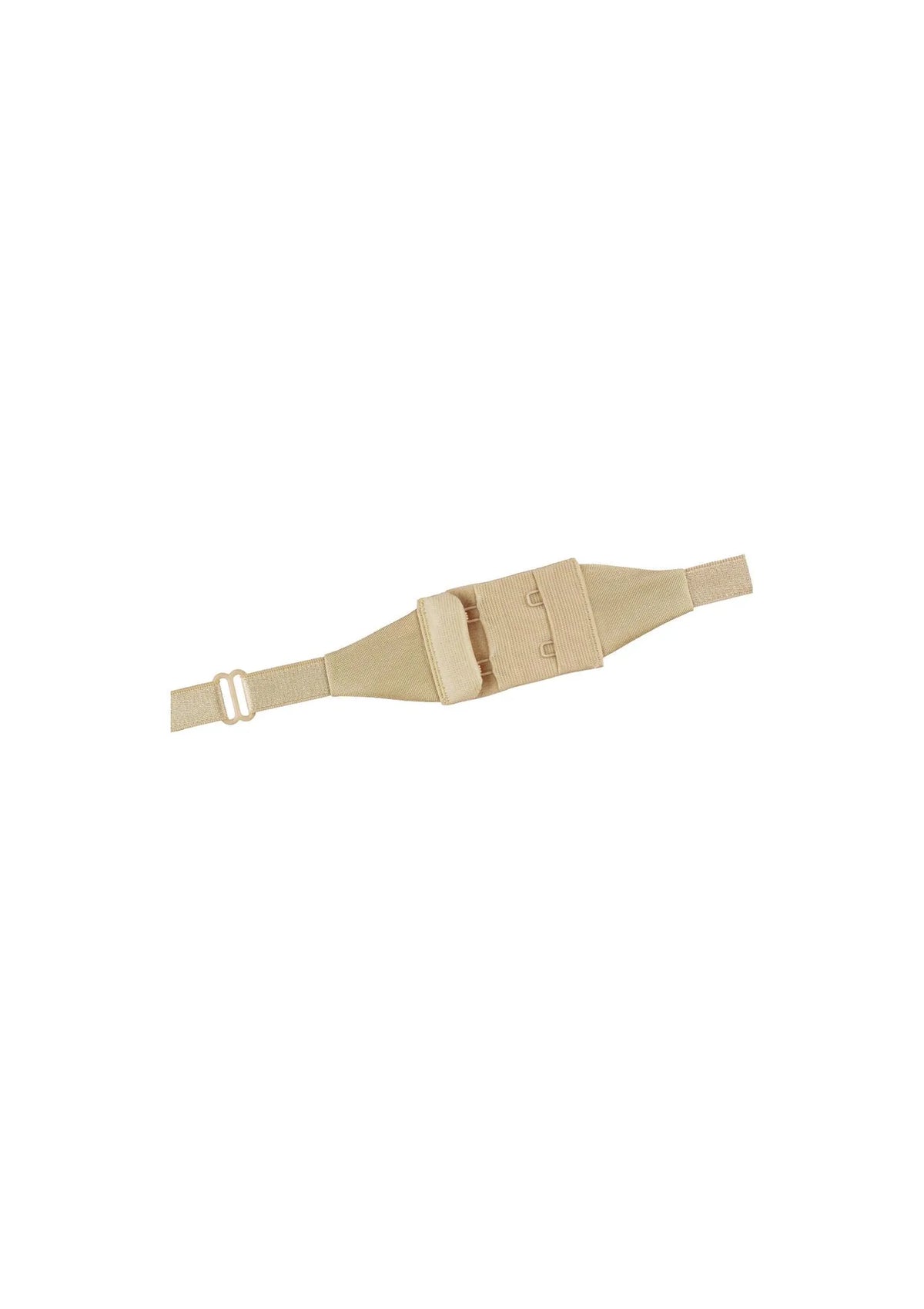 Dwurzędowy pasek obniżający zapięcie BA-05 beżowy, haftka 3 cm
