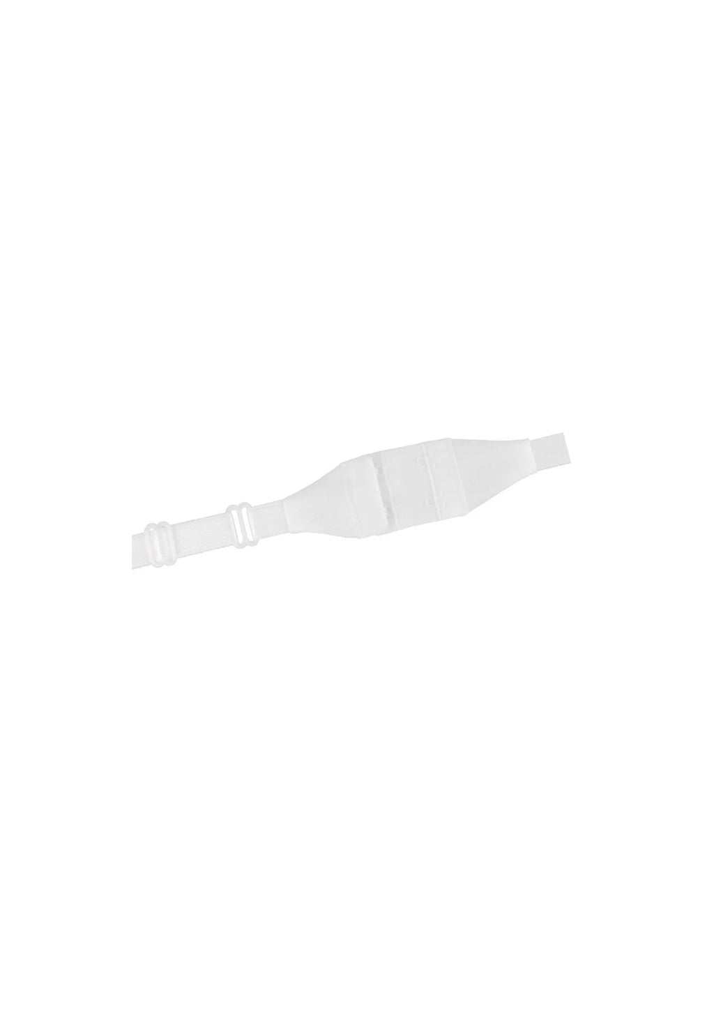 Dwurzędowy pasek obniżający zapięcie BA-05 biały, haftka 3 cm