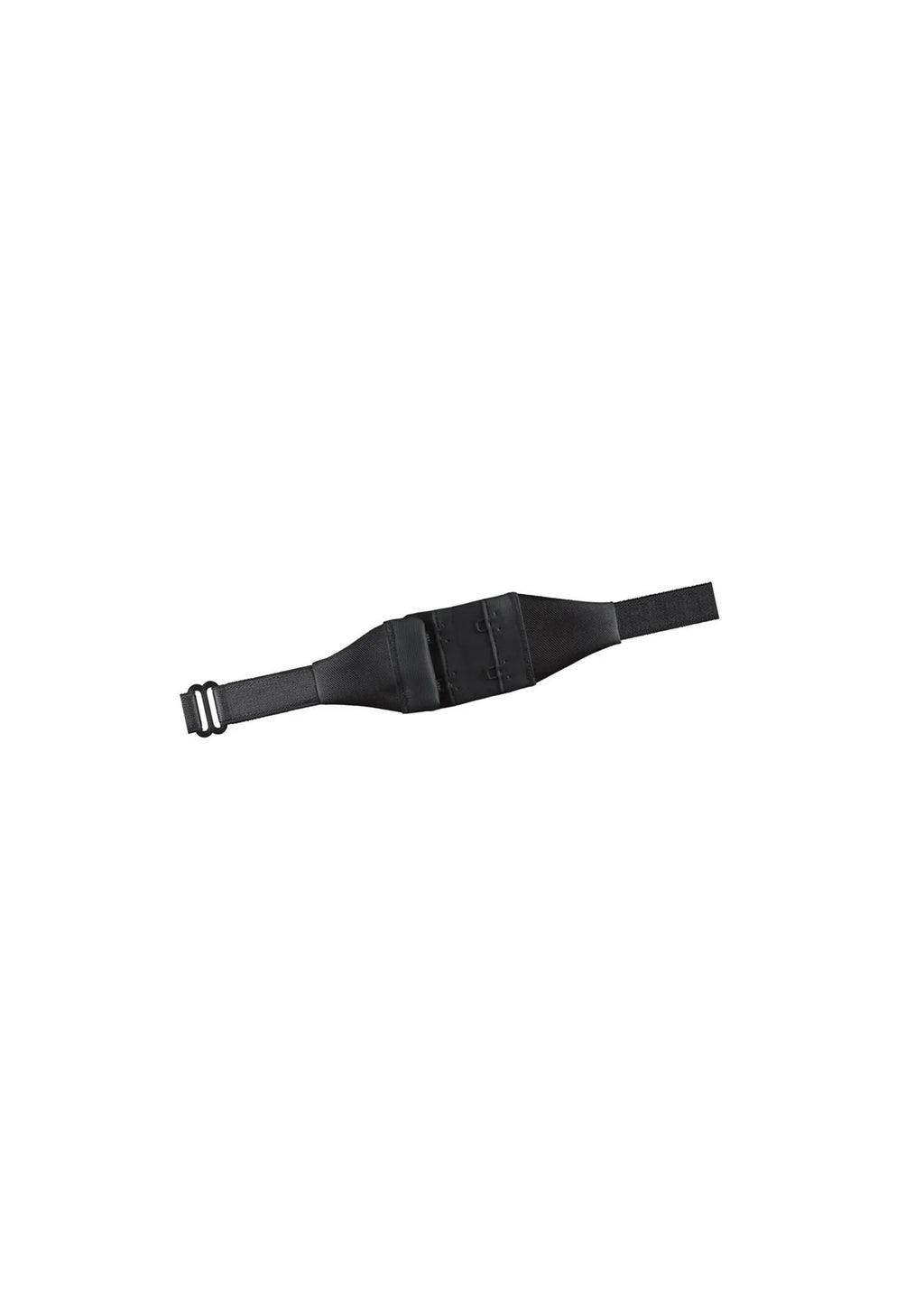 Dwurzędowy pasek obniżający zapięcie BA-05 czarny, haftka 3 cm