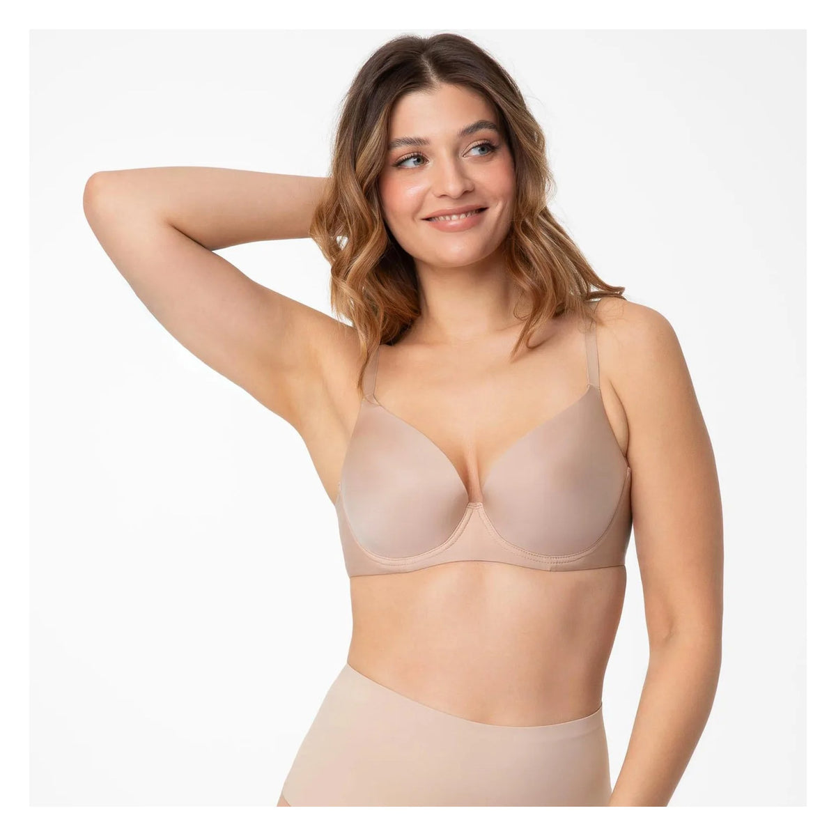 Julimex Amber Brasil Maxi modelujące brazyliany beżowe z wysokim stanem