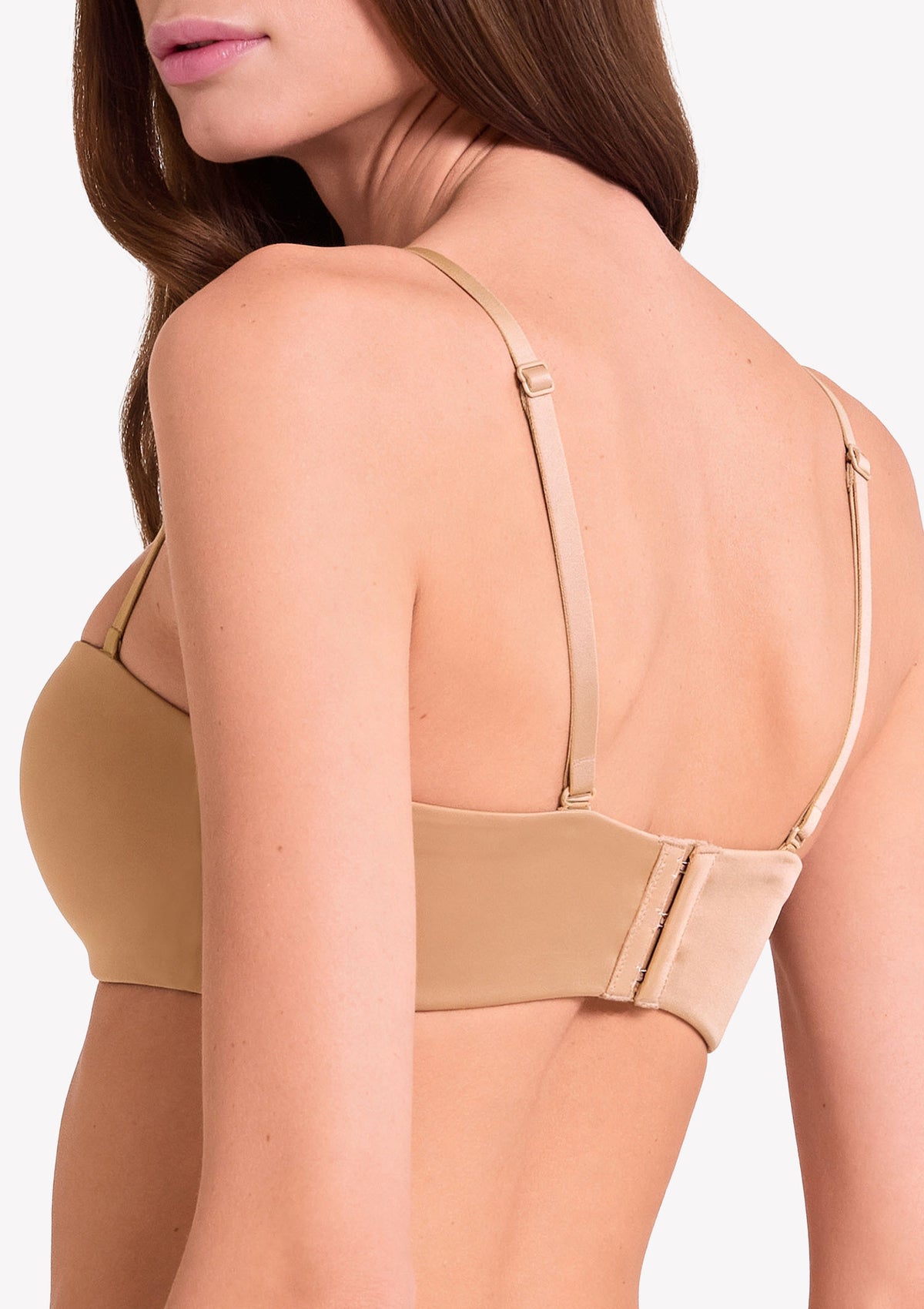 Biustonosz opaska z mikrofibry Feel Ultrashine Lormar, golden