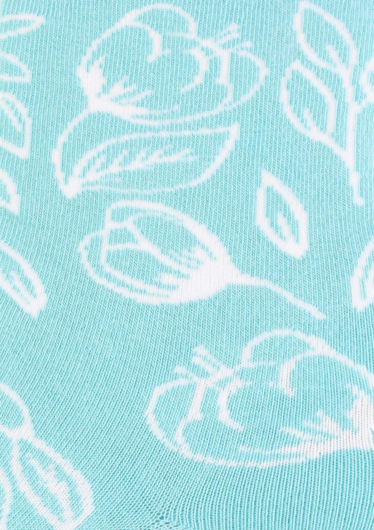 Skarpetki damskie bawełniane w kwiaty Marilyn SL Flora Mint