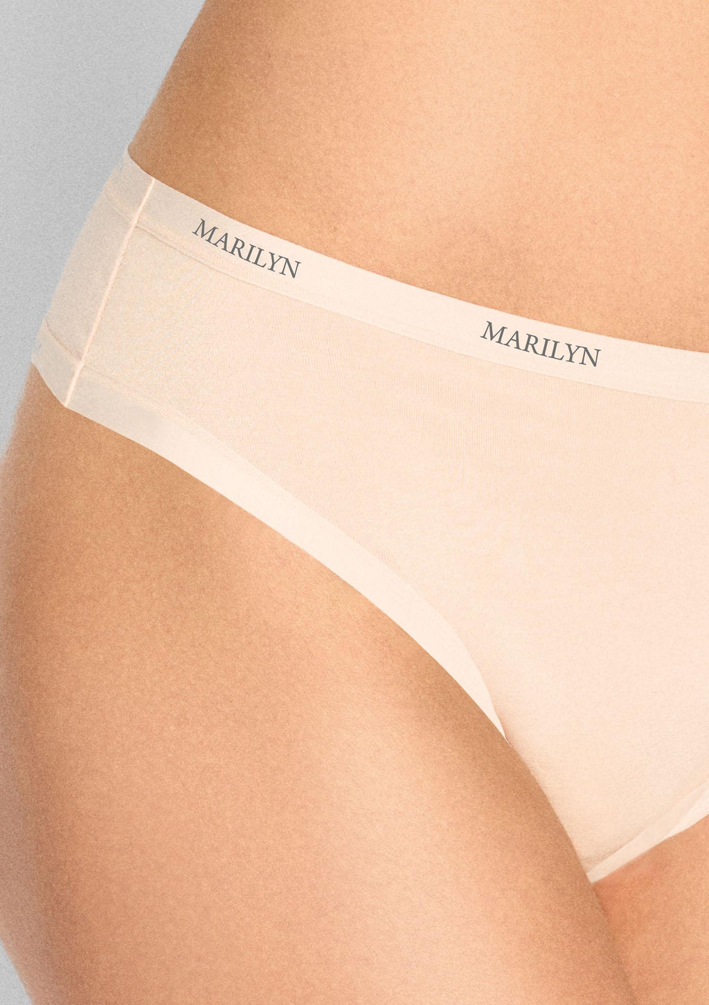 Stringi damskie Marilyn Julia 02, z wiskozy bambusowej i bawełny organicznej, kremowe