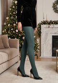 Rajstopy z brokatem Marilyn Shine E57 Smoke Green, 100 den, zielone