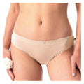 Key LPR 002 figi beż mini bikini bambusowe z koronką