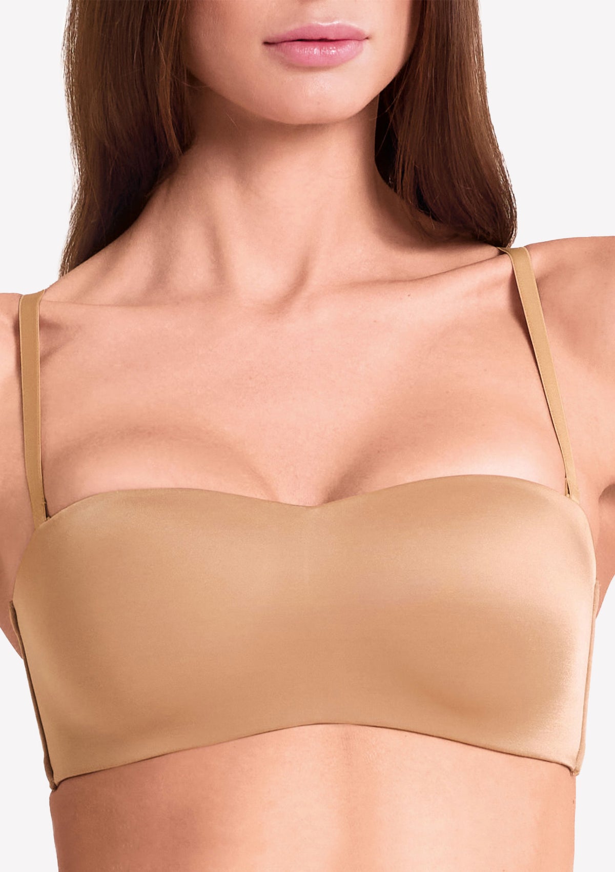 Biustonosz opaska z mikrofibry Feel Ultrashine Lormar, golden