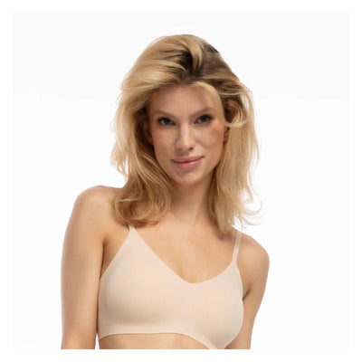 Julimex Infinity Soft Bra bezszwowy biustonosz beżowy bez fiszbin