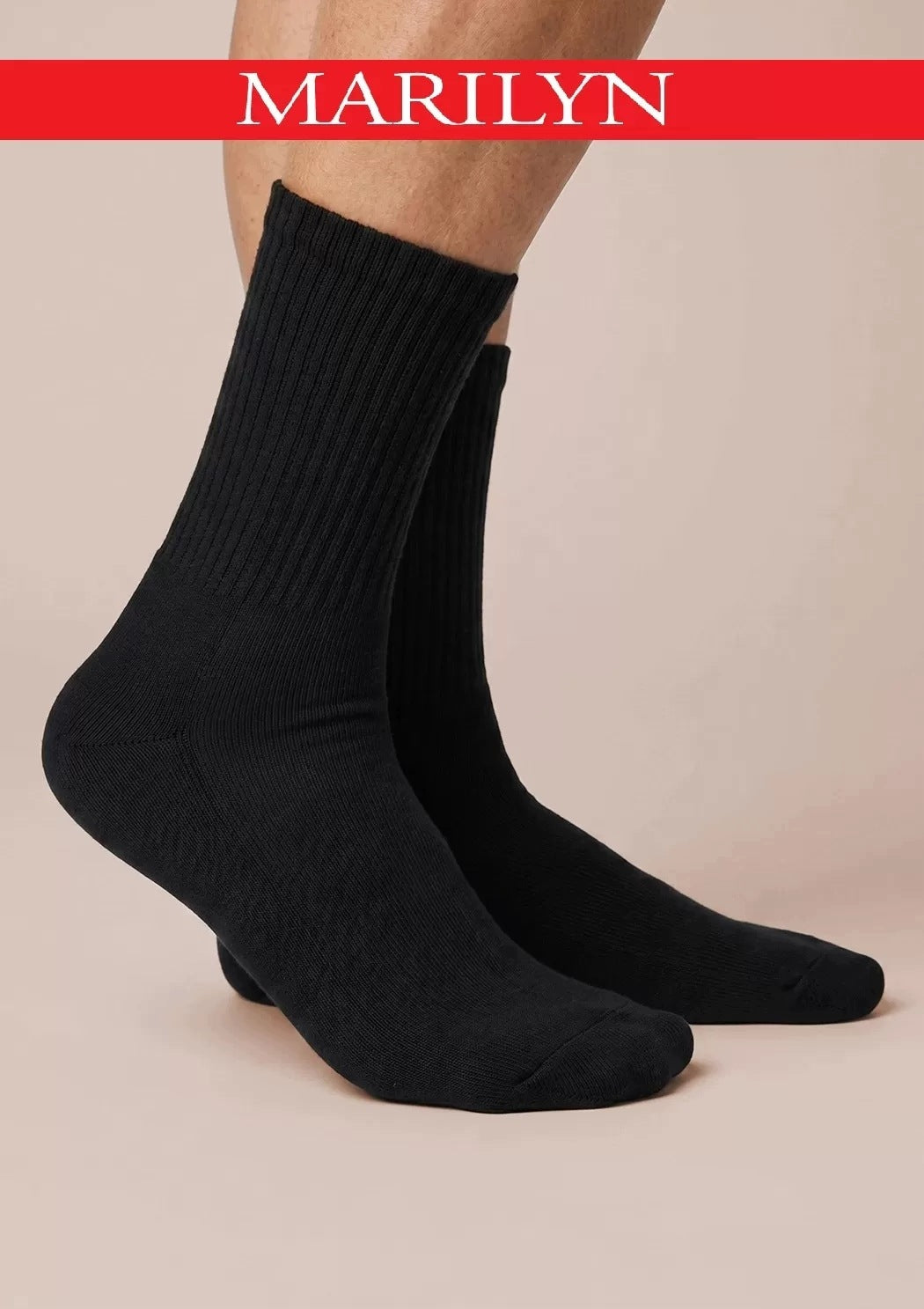Skarpetki sportowe bawełniane unisex 4Run Sport Marilyn, czarne